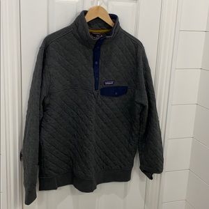 Patagonia quilted quarter button pullover sweater